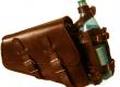 Боковая сумка на маятник с бутылкодержателем коричневая